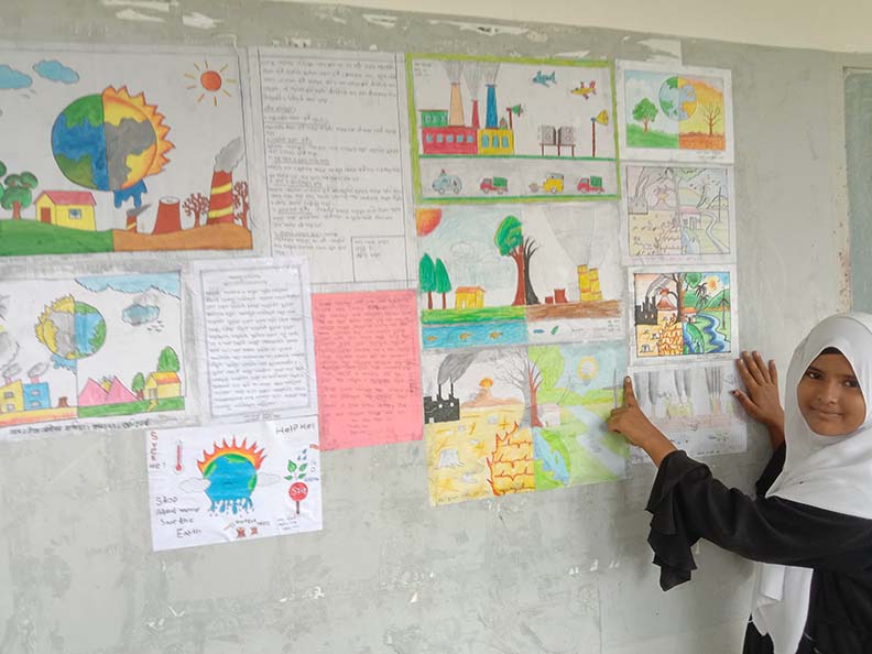 জলবায়ু পরিবর্তন ও সচেতনতামূলক কার্যক্রম (দেয়ালিকা)